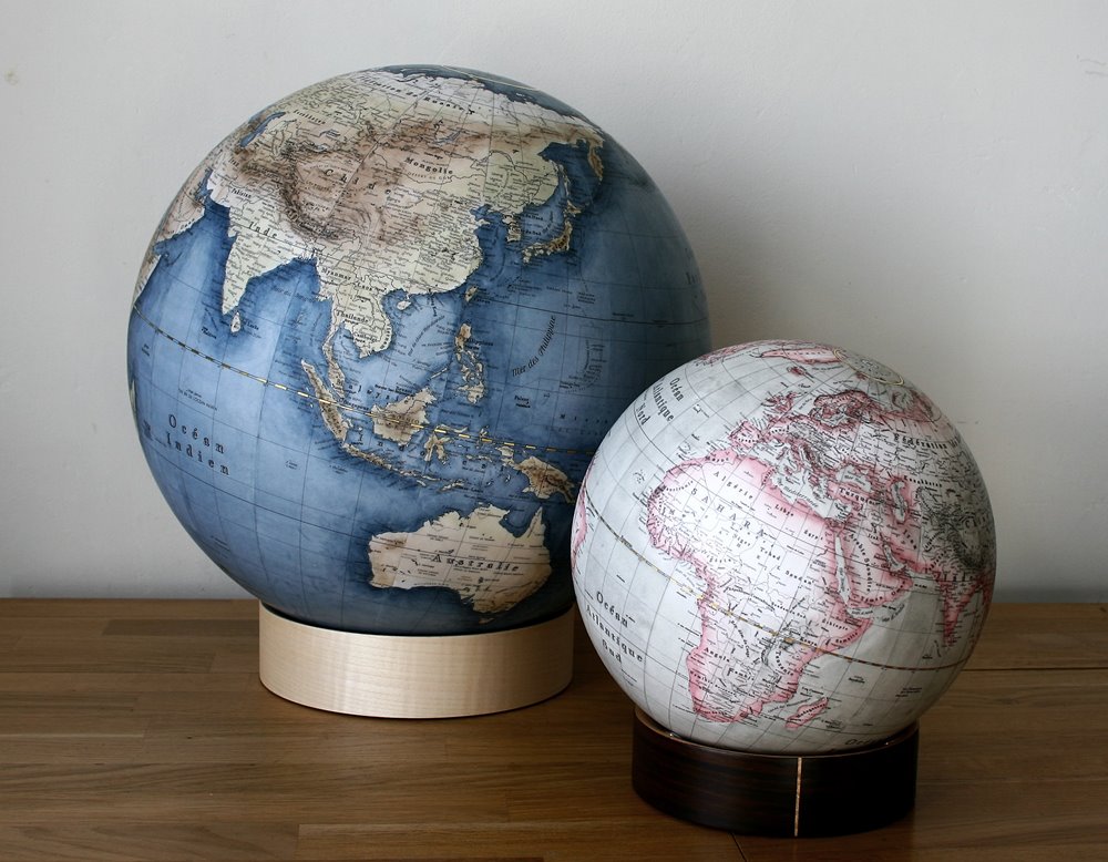 handmade terrestrial globe